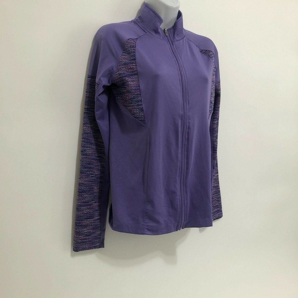 Girls Champion C9 Lavender Purple Track Full Zip Shirt Top XL 14-16 Long Sleeve - Picture 3 of 12